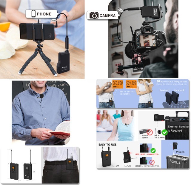 Microfone de Lapela Sem fio - Fifine - Para Dslr e Smartphone - Ótima Qualidade! - Foto 2