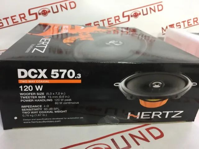 alto falante hertz 5x7'' dieci DCX570.3 coaxial 120 watts original