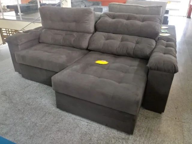 Sofazão novo em promoção, retrátil e reclinável! - Foto 2
