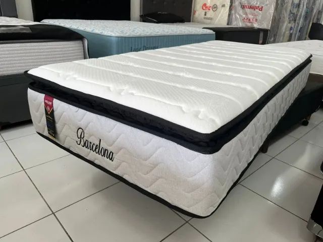 Colchão Solteirão 96x203x30 Molas Ensacadas Pillow top Confortável Marca Hellen, Novo! - Foto 5