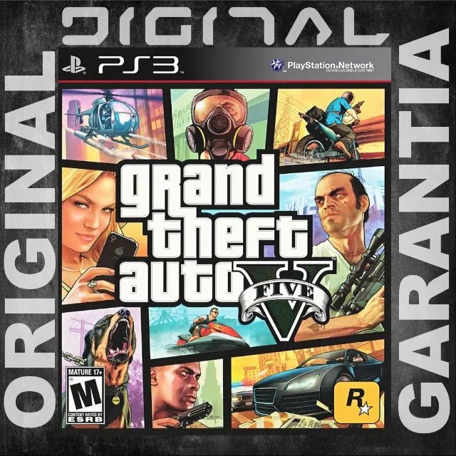 GTA 5 Grand Theft Auto V Jogos Ps3 PSN Digital Playstation 3