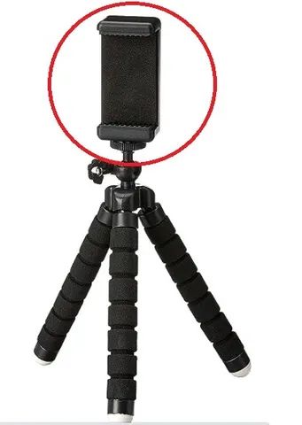 Suporte de Celular c Rosca p ring light, Tripé e Monopod - 55mm a 85mm para celular iphone - Foto 2