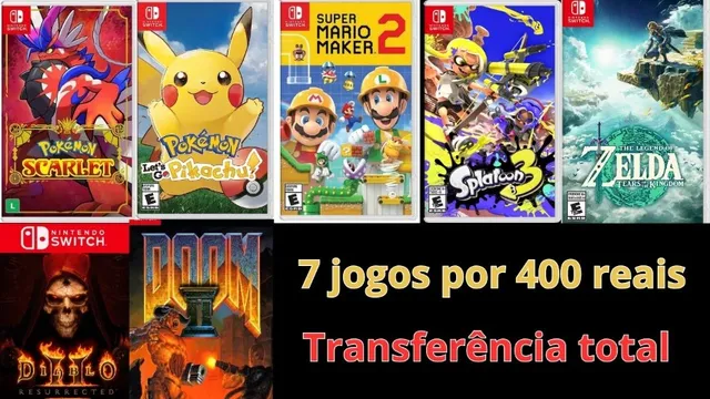 Nintendo eShop para Switch está chegando ao Brasil com 400 jogos