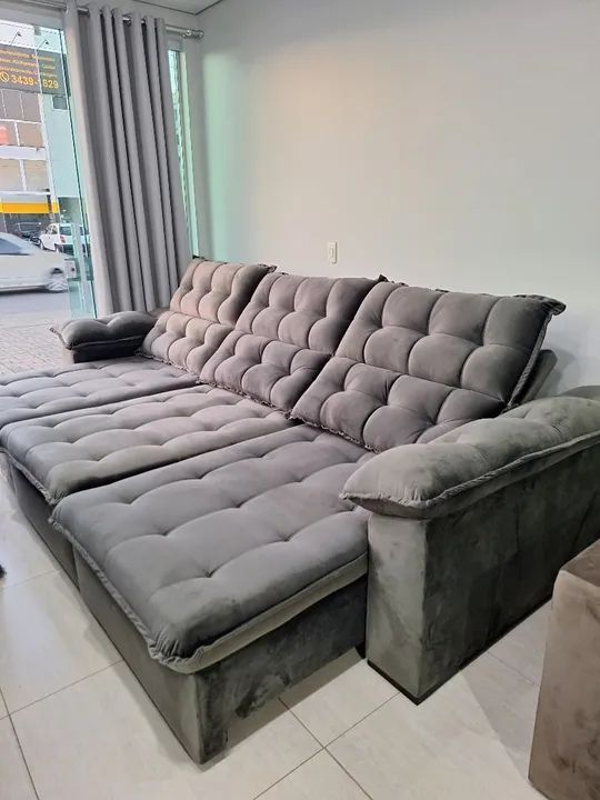 Sofa mega top com 3 metros por 1,80 aberto Sofás e Poltronas Centro