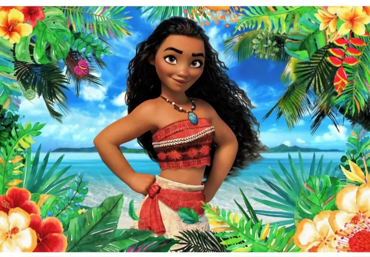 Kit painel e toalha de mesa moana