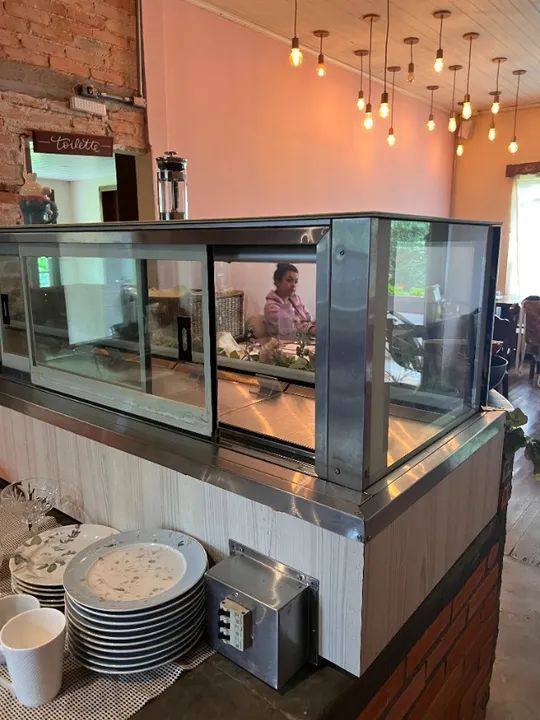 Expositor Vitrine Refrigerada Balcão para confeitaria - Foto 4