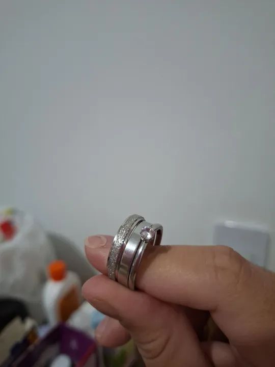 Aliança de prata nunca usadas - Foto 3