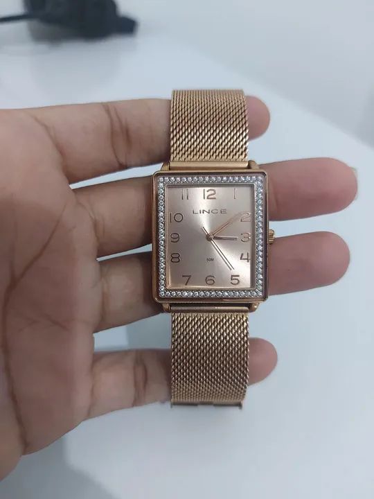 Relógio ROSÊ Lince ORIGINAL NOVO