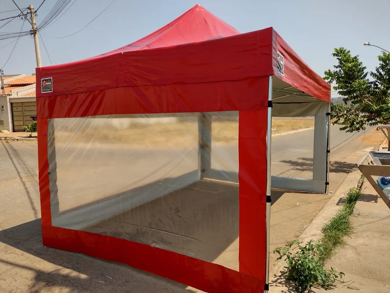 Tenda 4,5x3 com 3 laterais cristais  só 1850 - Foto 2