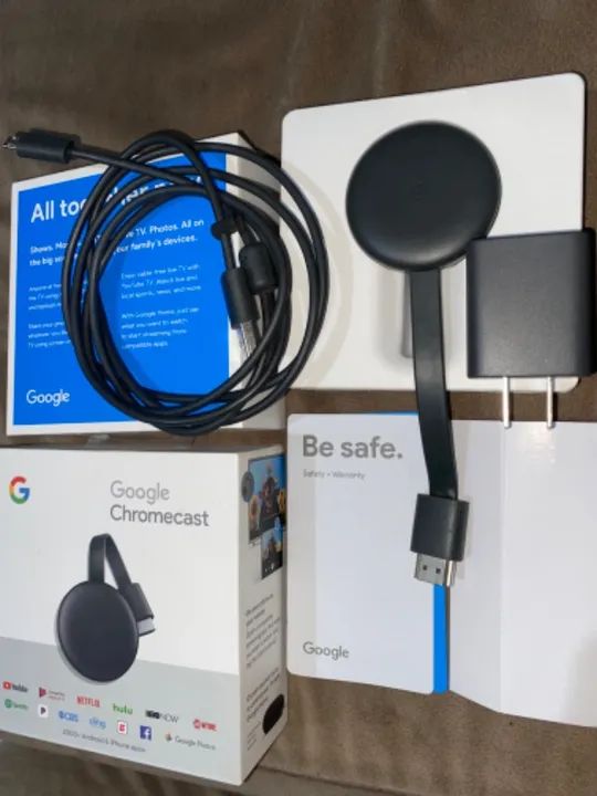 Google Chromecast GA00439 3ª geração Full HD carvão - Foto 4