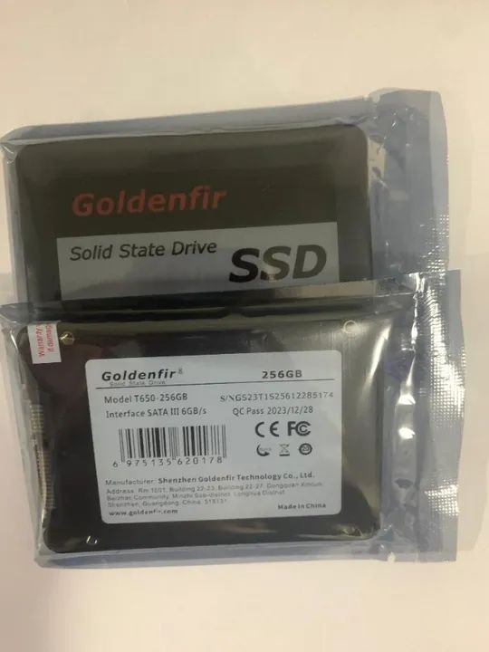 Ssd novos 120gb$119 e 256gb $189