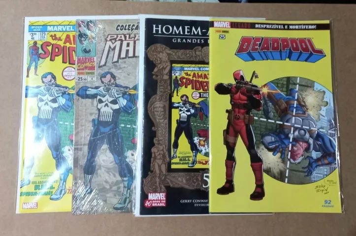 HQ Coleção Internacional Aranha, Justiceiro e Deadpool - Foto 3