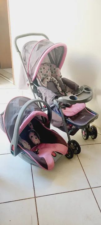 Kit carrinho e bebê conforto