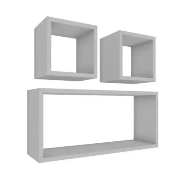Kit 3 Nichos 50x25 / 20x20 / 20x20