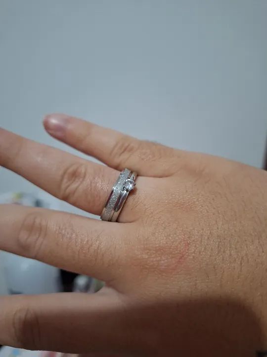 Aliança de prata nunca usadas - Foto 2
