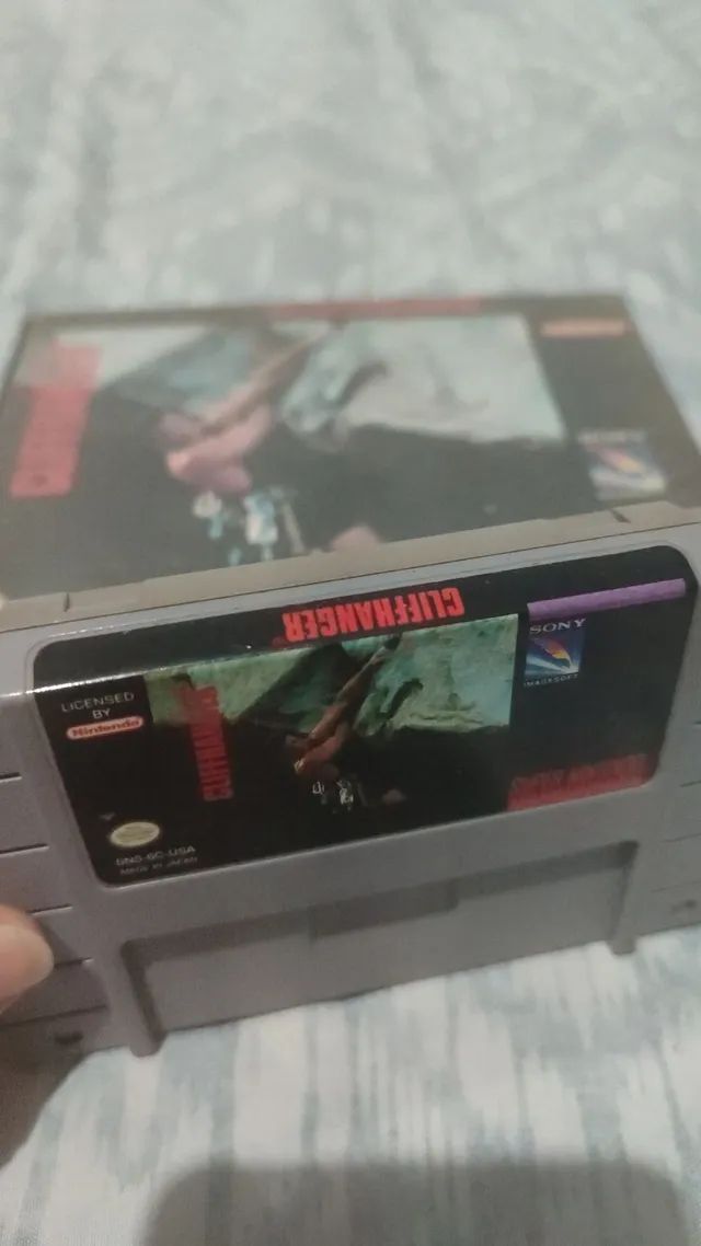 Cartucho Fita Jogo de Super Nintendo : Cliffhanger  - Foto 3