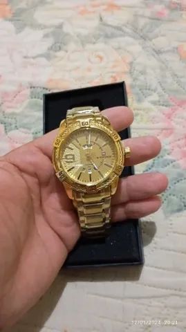 Relogio Dourado Naviforce Original - Foto 2