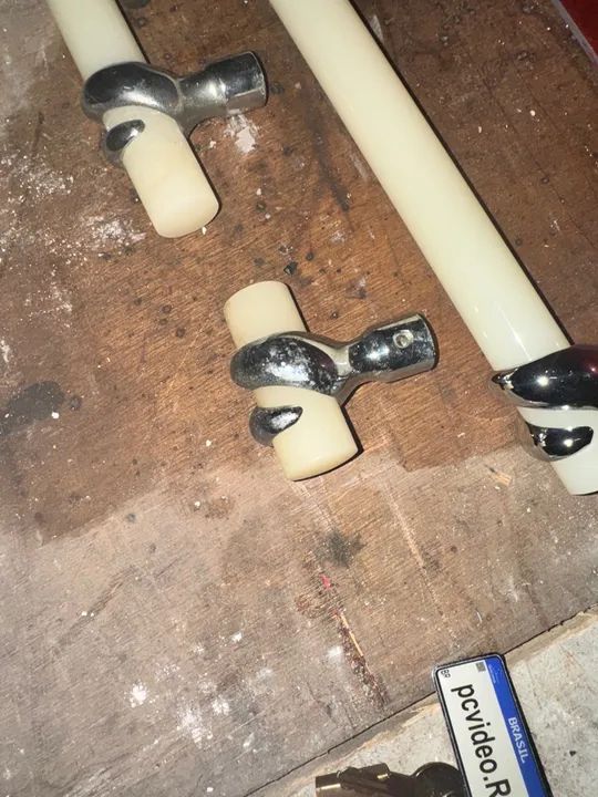 Conjunto vintage de porta toalhas banho mão e rosto perfeitos anos 60 - Foto 3