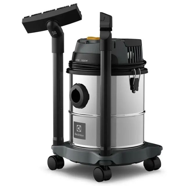 Aspirador Pó Água função sopro compacto inox 1500w 12l total 8,5l protetor térmico 