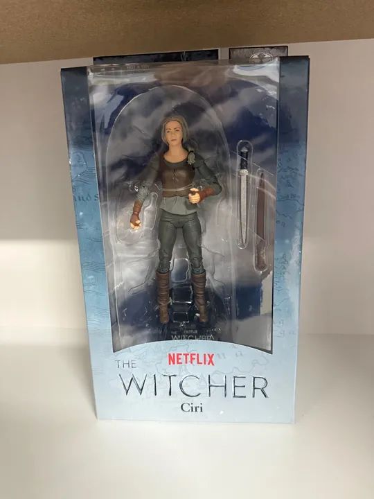 Figura de Ação The Witcher Ciri e Jaskier netflix 