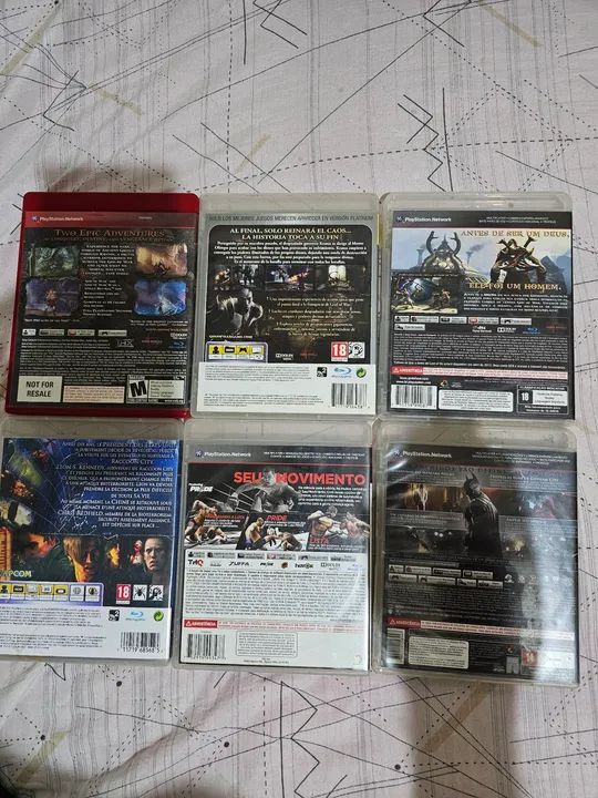 Jogos PS3 God of War, Resident Evil 6, UFC, Batman Arkham Origins