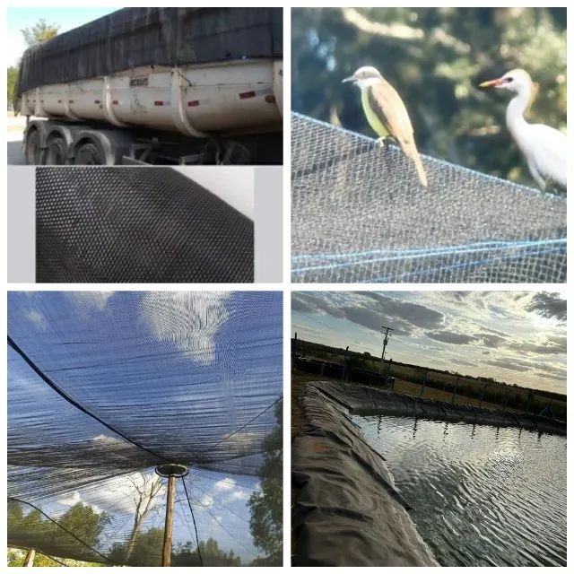 Tela de Proteção (Ilhós) p/ Caçambas, Hortas, Tanques, Sombreamento 14 x 4 - Foto 4