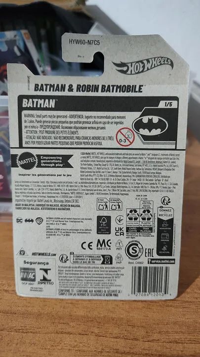 Hot Wheels Batmobile PRETO (não é o azul) Batman e Robin 1/5 LACRADO - Foto 2