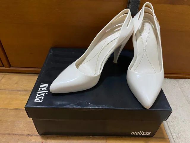 Sapatilha Melissa Bege - Classic Heels - Tam. 35 - COM CAIXA