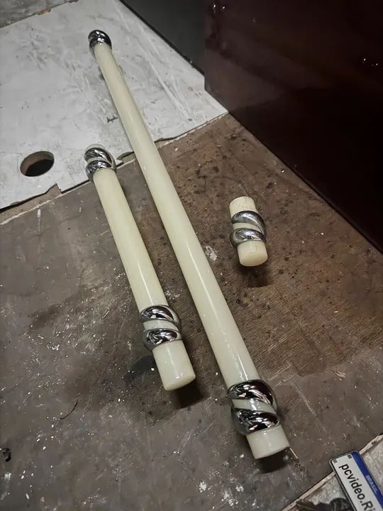 Conjunto vintage de porta toalhas banho mão e rosto perfeitos anos 60 - Foto 5