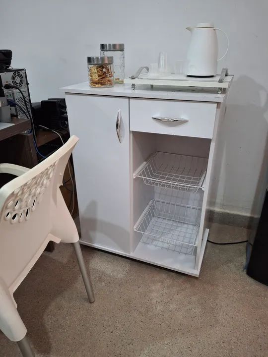 Fruteira Cozinha Branco com Prateleiras64596061431811120