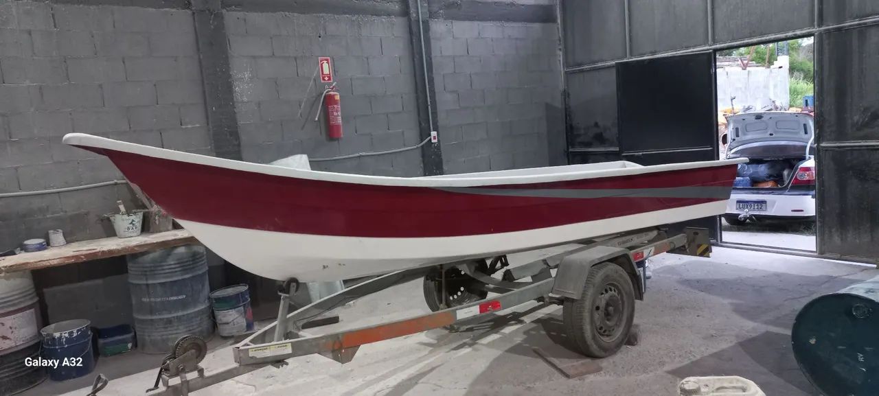 Barco de fibra de vidro 5 metros (Reforçado)