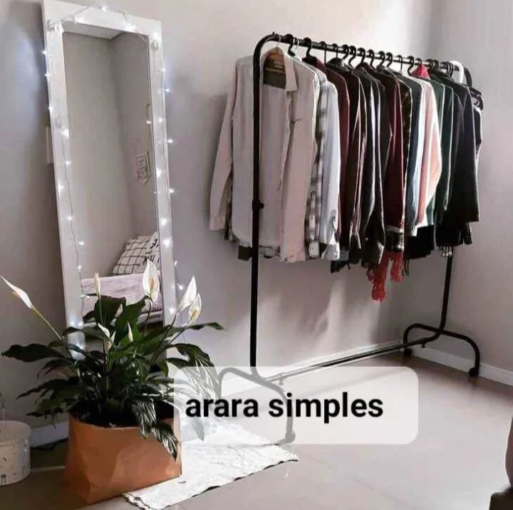 Araras pr roupas de chão  e de parede  - Foto 2