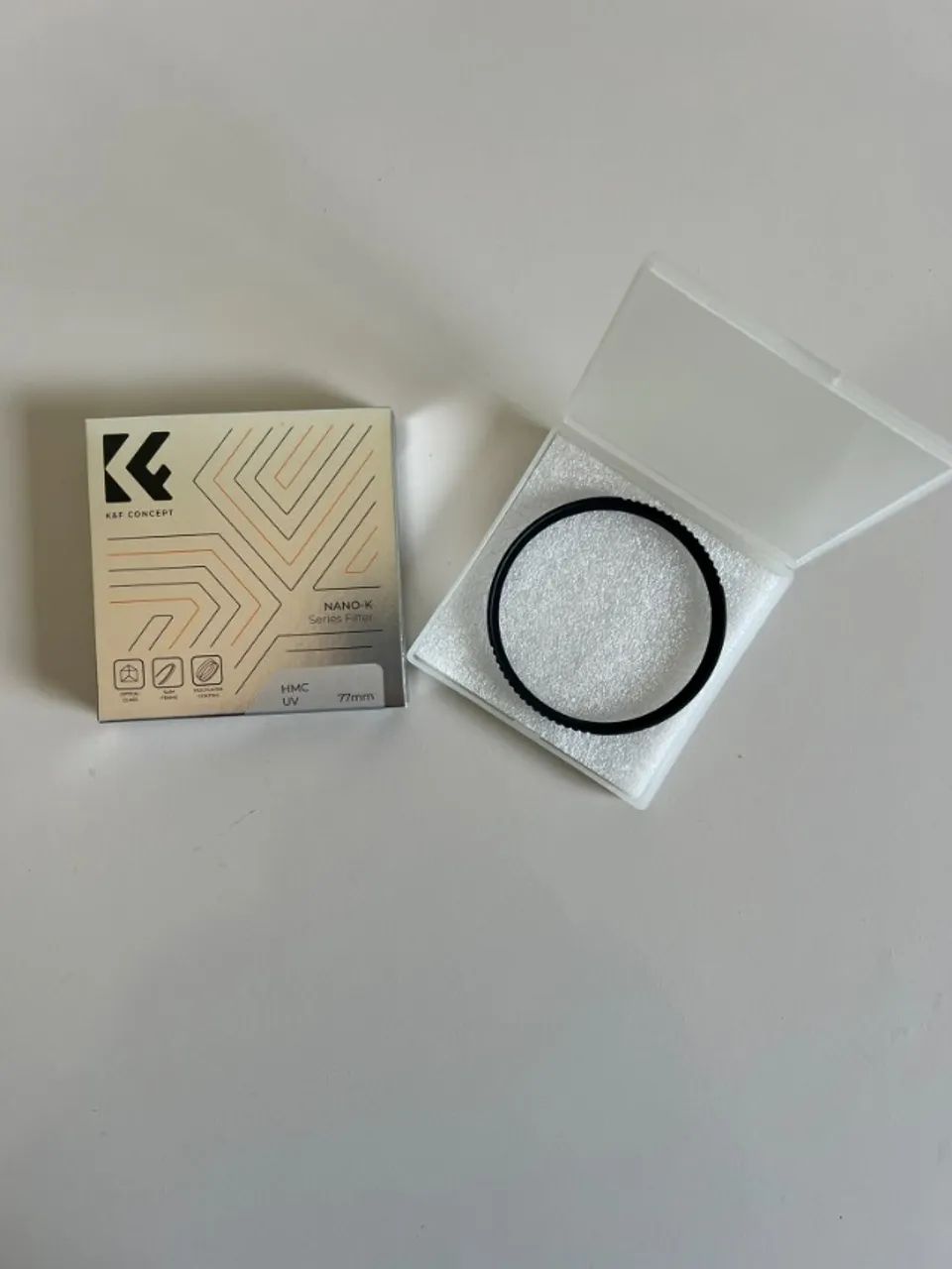 Filtro de proteção de lente UV MC de 77mm K&F Concept 