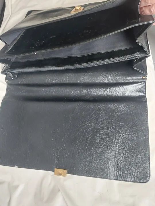 Maleta de Couro Executiva Preta - Foto 2