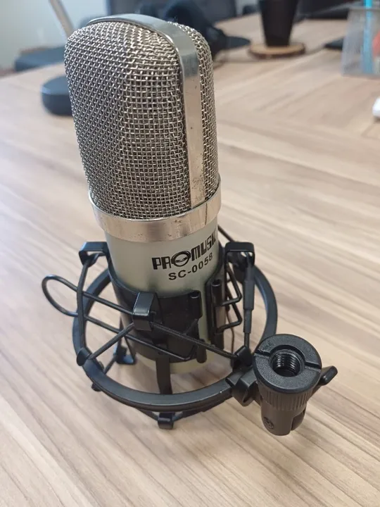 Microfone Condensador - Promusic - Mais suporte