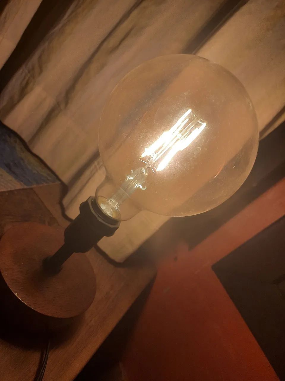 Conjunto com 6 Lâmpadas de filamento G125 Led retrô - Foto 3