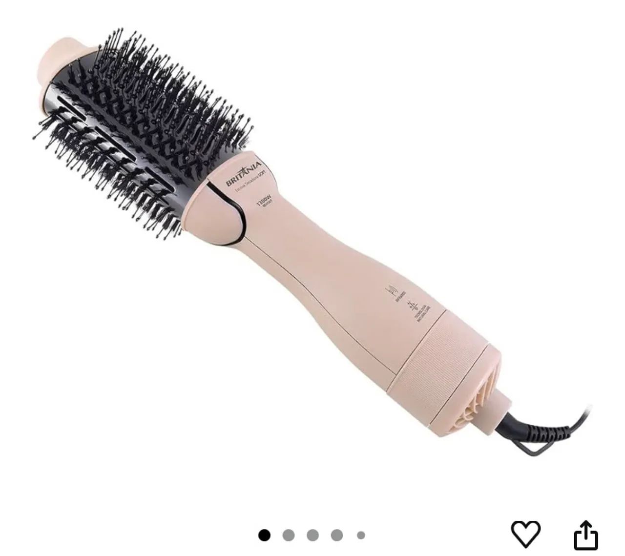 Escova Secadora Britânia Soft 4 em 1 1300W BEC07R Bivolt
