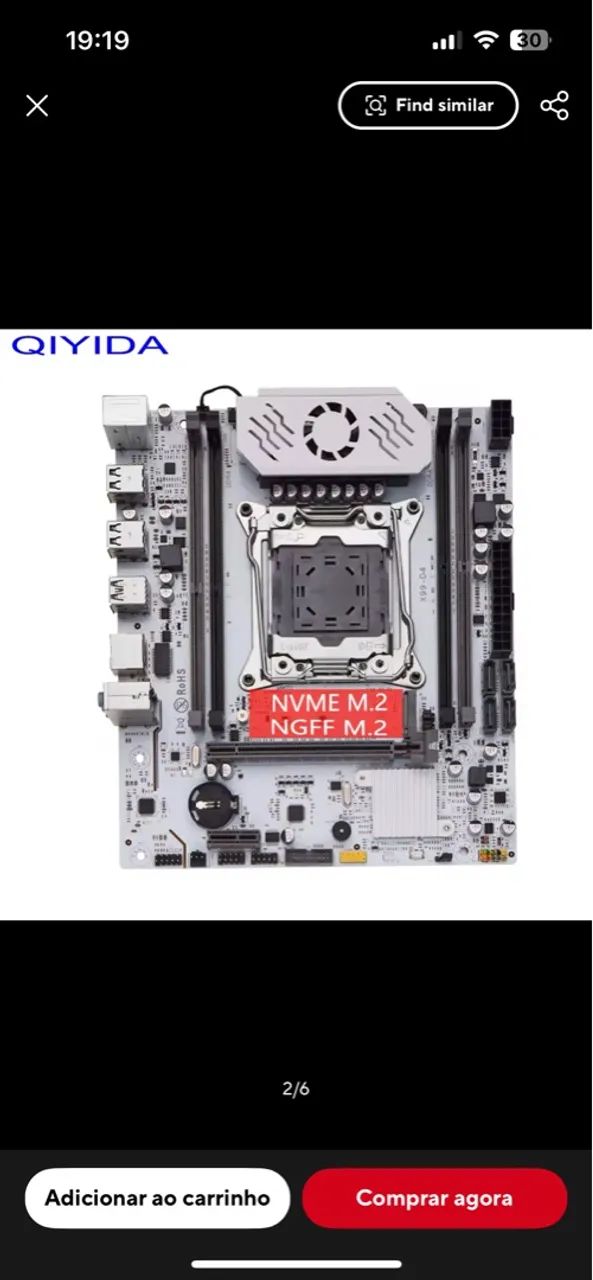 Placa-Mãe X99 D4 - Intel C612 Chipset original - Foto 2