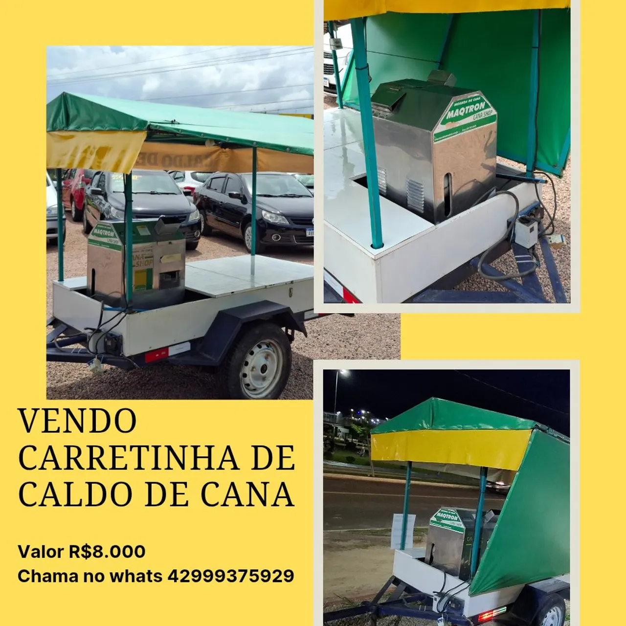 Carretinha de Caldo de Cana - Completa