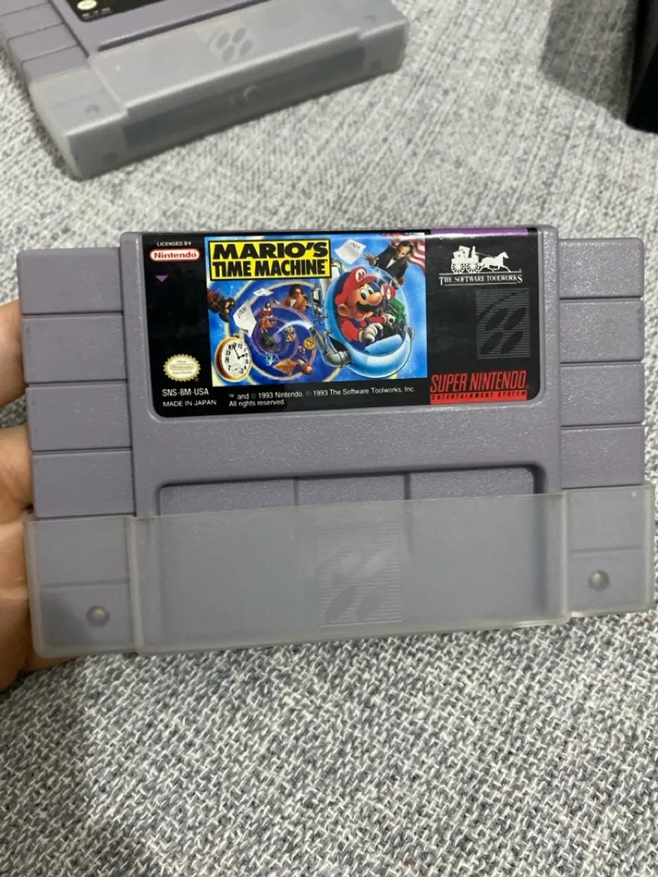 Cartucho Mario's Time Machine - Super Nintendo - ORIGINAL - Jogos de ...