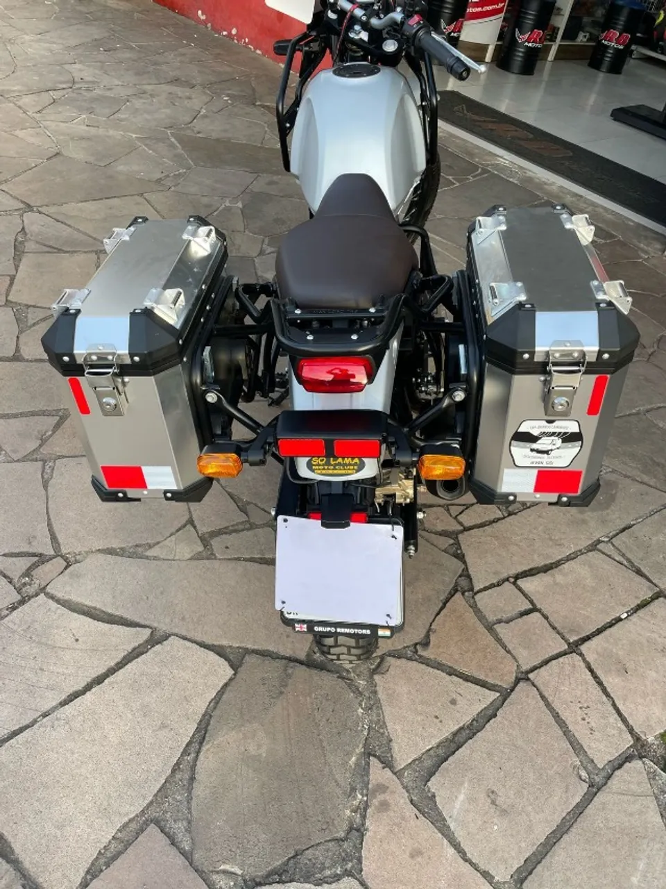Par de Baús de Alumínio com Suporte para Royal Enfield Himalayan 411 ( Zerados )
