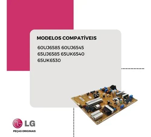 Placa Fonte Lg Eax67206901 Modelo 60uj6585 - Foto 2