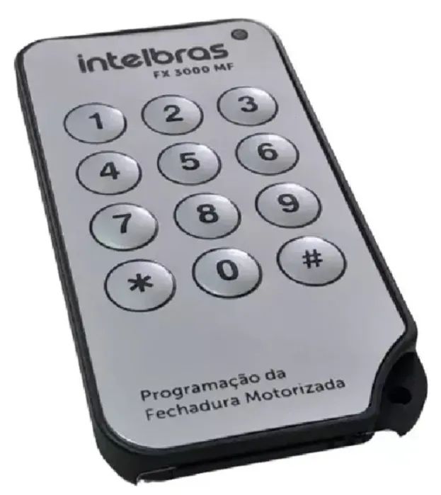 Controle Remoto Da Fechadura Fx 3000 Mf Intelbras Original Prata