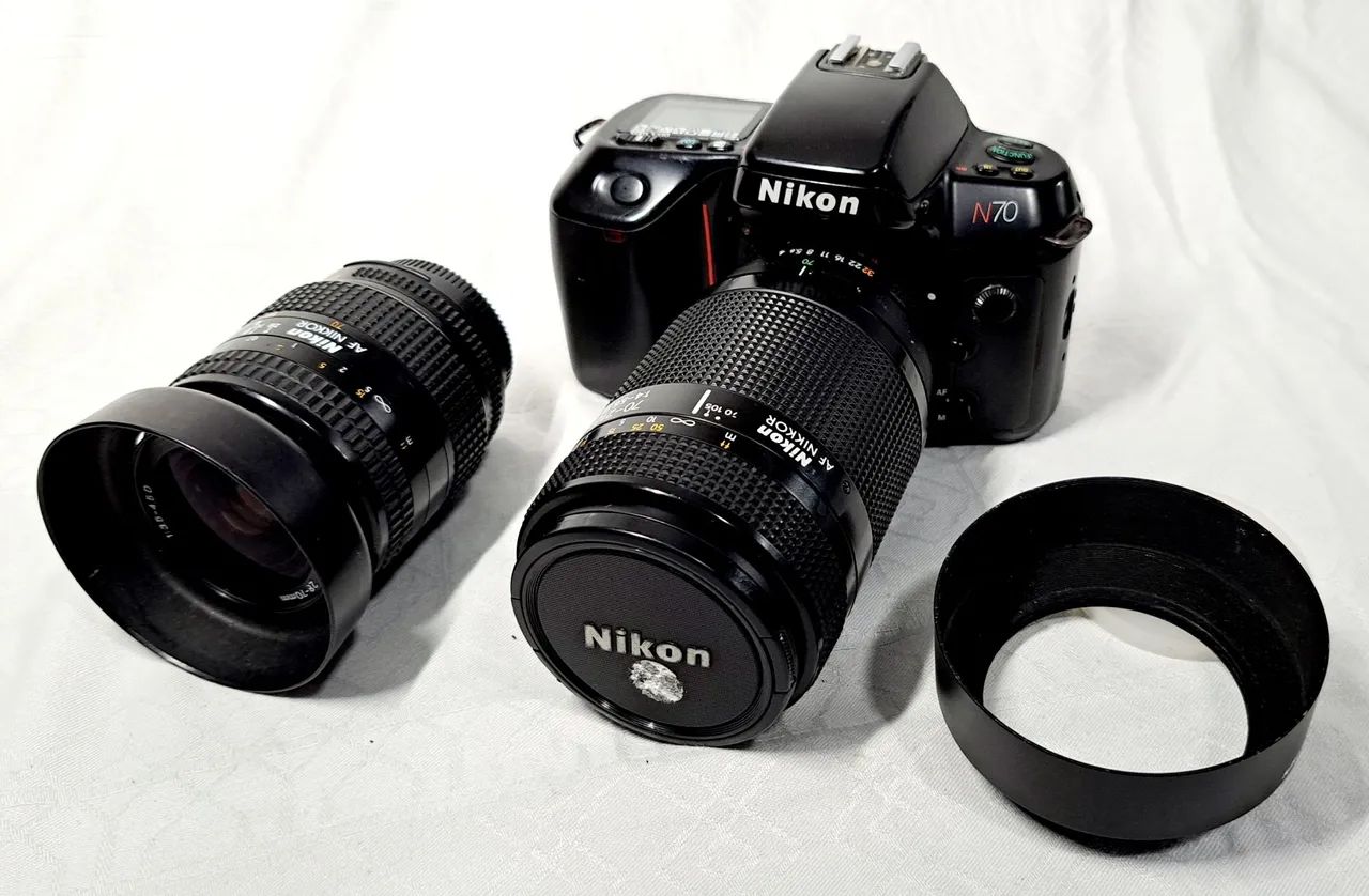 Câmera Nikon N70 com 2 Zooms Nikon Originais - Foto 4