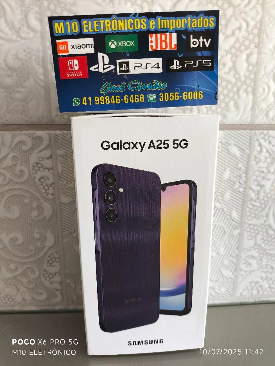 Samsung Galaxy a25 256gb novo lacrado - Celulares e Smartphones