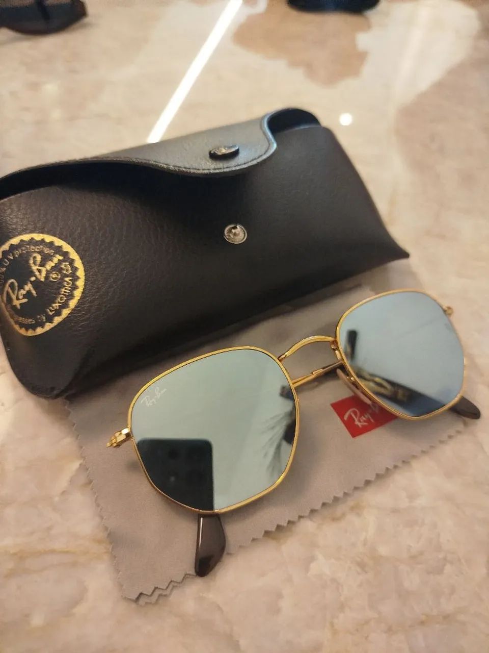 Óculos de sol Ray-Ban Hexagonal Flat Lenses - Foto 2