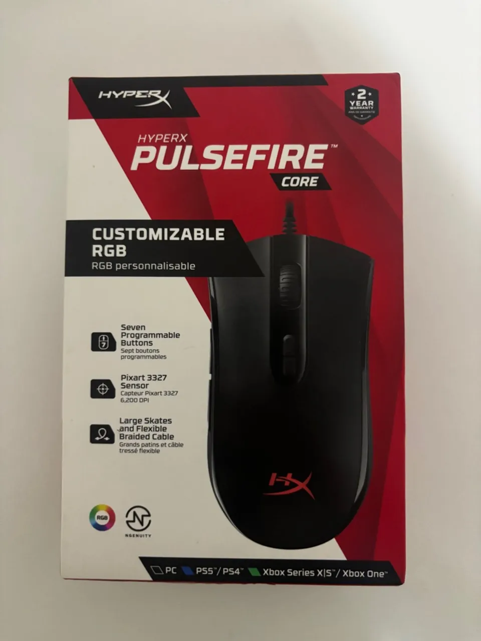 Mouse Gamer HyperX Pulsefire Core RGB
