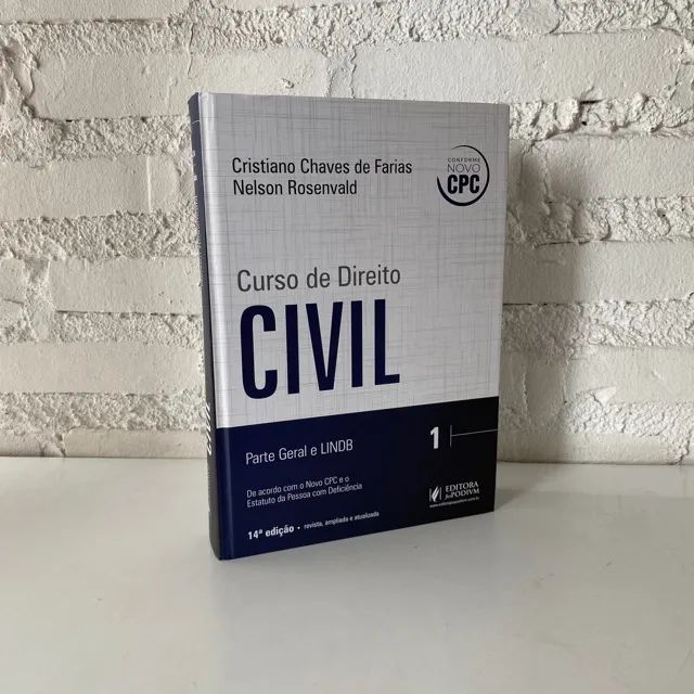 C891 - Livro Curso de Direito Civil Cristiano Chaves de Farias Parte Geral e Lindb Vol 1
