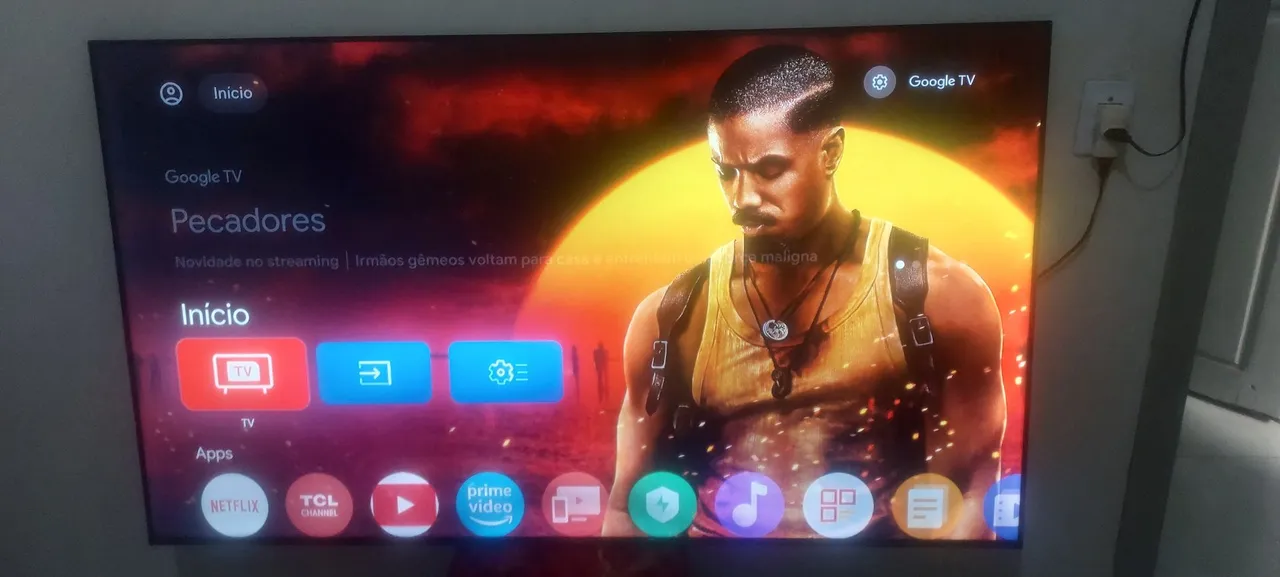 Tv 65 Android Google tv Smart 4k - passo cartão e pego tv Menor no negócio