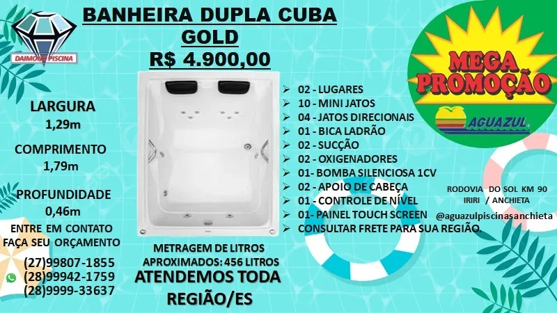 BANHEIRA DE HIDROMASAGEN